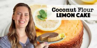 Coconut Flour Lemon Cake