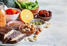 The Science Behind Mineral Use & Dumping Assorted plant-based foods on a counter